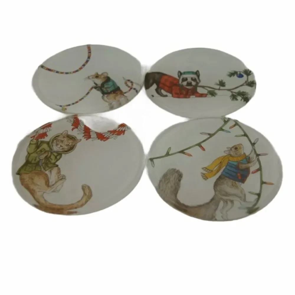 West Elm Rachel Kozlowski Dapper Animal Coasters